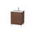 Duravit LC662501313 L-Cube 24 3/8" Floor Standing Single Bathroom Vanity with Two Drawers in American Walnut