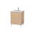 Duravit LC662503030 L-Cube 24 3/8" Floor Standing Single Bathroom Vanity with Two Drawers in Natural Oak