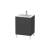 Duravit LC662504949 L-Cube 24 3/8" Floor Standing Single Bathroom Vanity with Two Drawers in Graphite Matte