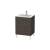 Duravit LC662507272 L-Cube 24 3/8" Floor Standing Single Bathroom Vanity with Two Drawers in Dark Brushed Oak