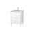 Duravit LC662508585 L-Cube 24 3/8" Floor Standing Single Bathroom Vanity with Two Drawers in White High Gloss