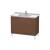 Duravit LC661001313 L-Cube 40 1/8" Floor Standing Single Bathroom Vanity with Two Drawers in American Walnut