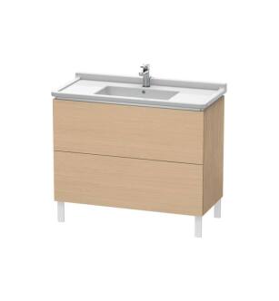 Duravit LC661003030 L-Cube 40 1/8" Floor Standing Single Bathroom Vanity with Two Drawers in Natural Oak