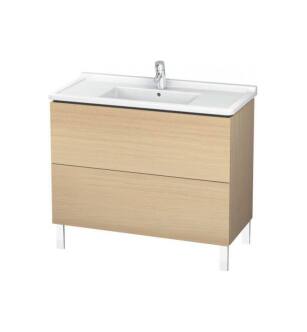Duravit LC661007171 L-Cube 40 1/8" Floor Standing Single Bathroom Vanity with Two Drawers in Mediterranean Oak