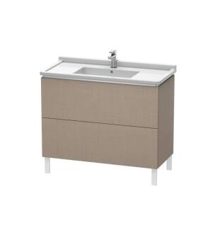 Duravit LC661007575 L-Cube 40 1/8" Floor Standing Single Bathroom Vanity with Two Drawers in Linen