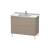 Duravit LC661007575 L-Cube 40 1/8" Floor Standing Single Bathroom Vanity with Two Drawers in Linen