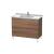 Duravit LC661007979 L-Cube 40 1/8" Floor Standing Single Bathroom Vanity with Two Drawers in Natural Walnut