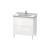 Duravit LC660902222 L-Cube 32 1/4" Floor Standing Single Bathroom Vanity with Two Drawers in White High Gloss