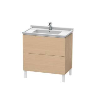 Duravit LC660903030 L-Cube 32 1/4" Floor Standing Single Bathroom Vanity with Two Drawers in Natural Oak