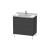 Duravit LC660904949 L-Cube 32 1/4" Floor Standing Single Bathroom Vanity with Two Drawers in Graphite Matte