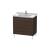 Duravit LC660906969 L-Cube 32 1/4" Floor Standing Single Bathroom Vanity with Two Drawers in Walnut Brushed