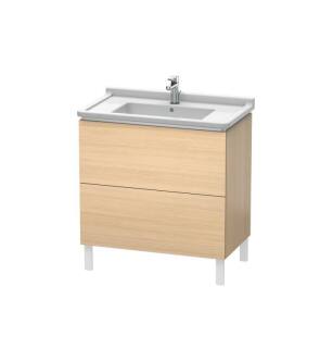 Duravit LC660907171 L-Cube 32 1/4" Floor Standing Single Bathroom Vanity with Two Drawers in Mediterranean Oak
