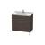 Duravit LC660907272 L-Cube 32 1/4" Floor Standing Single Bathroom Vanity with Two Drawers in Dark Brushed Oak