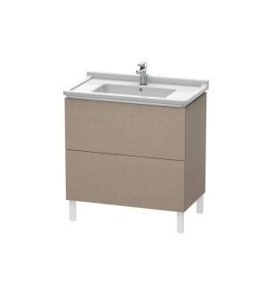 Duravit LC660907575 L-Cube 32 1/4" Floor Standing Single Bathroom Vanity with Two Drawers in Linen