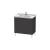 Duravit LC660908080 L-Cube 32 1/4" Floor Standing Single Bathroom Vanity with Two Drawers in Graphite Super Matte