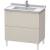 Duravit LC660909191 L-Cube 32 1/4" Floor Standing Single Bathroom Vanity with Two Drawers in Taupe