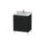 Duravit LC660801616 L-Cube 26 3/8" Floor Standing Single Bathroom Vanity with Two Drawers in Black Oak