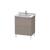 Duravit LC660804343 L-Cube 26 3/8" Floor Standing Single Bathroom Vanity with Two Drawers in Basalt Matte