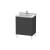 Duravit LC660804949 L-Cube 26 3/8" Floor Standing Single Bathroom Vanity with Two Drawers in Graphite Matte