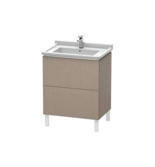 Duravit LC660807575 L-Cube 26 3/8" Floor Standing Single Bathroom Vanity with Two Drawers in Linen