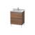 Duravit LC660807979 L-Cube 26 3/8" Floor Standing Single Bathroom Vanity with Two Drawers in Natural Walnut