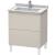 Duravit LC660809191 L-Cube 26 3/8" Floor Standing Single Bathroom Vanity with Two Drawers in Taupe