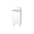 Duravit LC6273L1818 L-Cube 16 1/2" Floor Standing Single Bathroom Vanity with One Door and One Shelf in White Matte