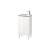 Duravit LC6273L2222 L-Cube 16 1/2" Floor Standing Single Bathroom Vanity with One Door and One Shelf in White High Gloss