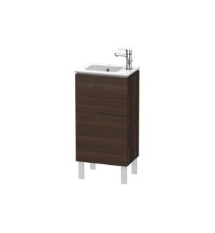 Duravit LC6273L6969 L-Cube 16 1/2" Floor Standing Single Bathroom Vanity with One Door and One Shelf in Walnut Brushed