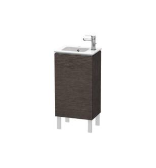 Duravit LC6273L7272 L-Cube 16 1/2" Floor Standing Single Bathroom Vanity with One Door and One Shelf in Dark Brushed Oak