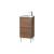 Duravit LC6273L7979 L-Cube 16 1/2" Floor Standing Single Bathroom Vanity with One Door and One Shelf in Natural Walnut