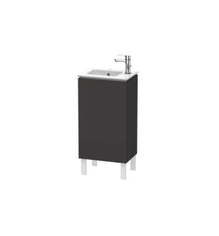 Duravit LC6273L8080 L-Cube 16 1/2" Floor Standing Single Bathroom Vanity with One Door and One Shelf in Graphite Super Matte