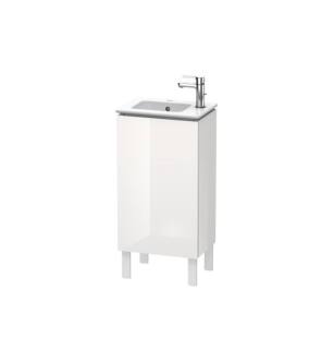 Duravit LC6273R8585 L-Cube 16 1/2" Floor Standing Single Bathroom Vanity with One Door and One Shelf in White High Gloss