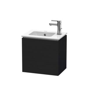 Duravit LC6272L1616 L-Cube 16 1/2" Wall Mount Single Bathroom Vanity with One Door in Black Oak