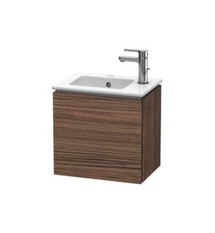 Duravit LC6272L2121 L-Cube 16 1/2" Wall Mount Single Bathroom Vanity with One Door in Walnut Dark