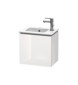 Duravit LC6272L2222 L-Cube 16 1/2" Wall Mount Single Bathroom Vanity with One Door in White High Gloss