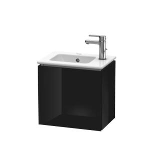 Duravit LC6272L4040 L-Cube 16 1/2" Wall Mount Single Bathroom Vanity with One Door in Black High Gloss