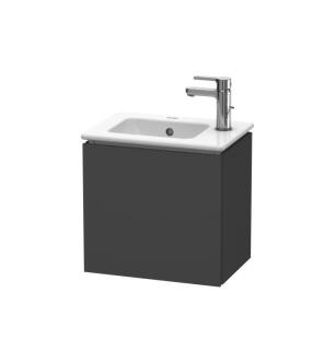 Duravit LC6272R4949 L-Cube 16 1/2" Wall Mount Single Bathroom Vanity with One Door in Graphite Matte
