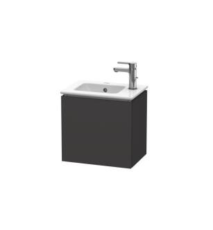 Duravit LC6272R8080 L-Cube 16 1/2" Wall Mount Single Bathroom Vanity with One Door in Graphite Super Matte