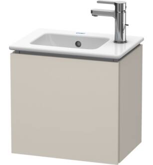 Duravit LC6272R9191 L-Cube 16 1/2" Wall Mount Single Bathroom Vanity with One Door in Taupe