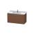 Duravit LC626601313 L-Cube 40 1/8" Wall Mount Single Bathroom Vanity with Two Drawers in American Walnut