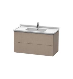 Duravit LC626607575 L-Cube 40 1/8" Wall Mount Single Bathroom Vanity with Two Drawers in Linen
