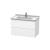 Duravit LC626501818 L-Cube 32 1/4" Wall Mount Single Bathroom Vanity with Two Drawers in White Matte