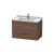 Duravit LC626502121 L-Cube 32 1/4" Wall Mount Single Bathroom Vanity with Two Drawers in Walnut Dark