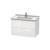 Duravit LC626502222 L-Cube 32 1/4" Wall Mount Single Bathroom Vanity with Two Drawers in White High Gloss