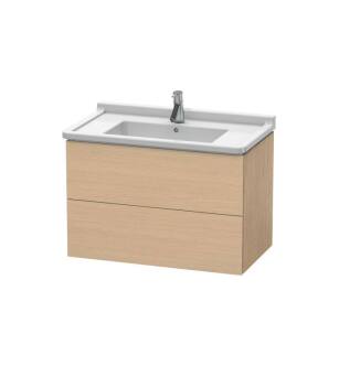 Duravit LC626503030 L-Cube 32 1/4" Wall Mount Single Bathroom Vanity with Two Drawers in Natural Oak