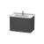 Duravit LC626504949 L-Cube 32 1/4" Wall Mount Single Bathroom Vanity with Two Drawers in Graphite Matte