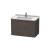 Duravit LC626507272 L-Cube 32 1/4" Wall Mount Single Bathroom Vanity with Two Drawers in Dark Brushed Oak