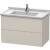 Duravit LC626509191 L-Cube 32 1/4" Wall Mount Single Bathroom Vanity with Two Drawers in Taupe