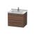 Duravit LC626402121 L-Cube 26 3/8" Wall Mount Single Bathroom Vanity with Two Drawers in Walnut Dark